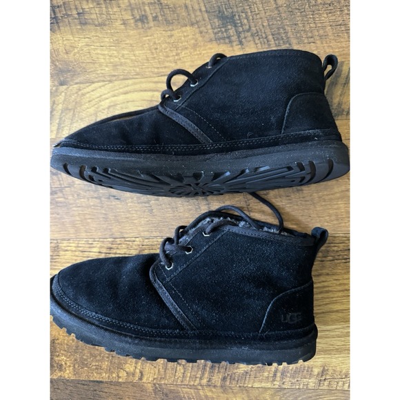 UGG Men\'s Black Suede Neumel Lace Up Chukka Boots 3236 Size 9 main image 7